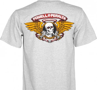 Tričko Powell Peralta Winged Ripper T-shirt - Gray
