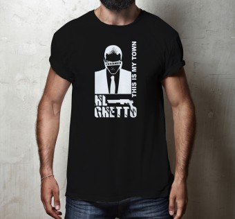 Pánské tričk oHL Ghetto - Censored black