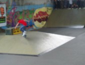 Jediná závodnice závodu bs Flip
