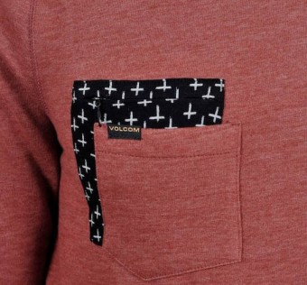 Mikina Sprocket Pocket Crew Burnt Sienna