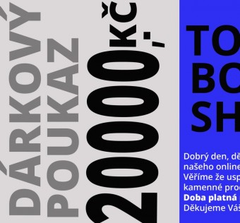 Dárkový poukaz v hodnotě 20000,-Kč