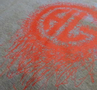 Tričko HL Ghetto - Scratch gray/red