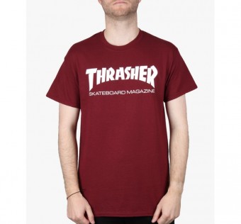 Triko Thrasher Skate Mag Crew Maroon