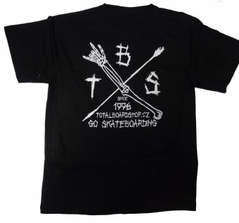 Tričko TBS - TOTAL PUNK blc/wht