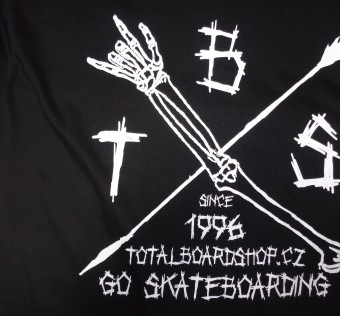 Tričko TBS - TOTAL PUNK blc/wht
