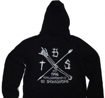 Mikina TBS - Total Punk Go Snowboarding blc/wht