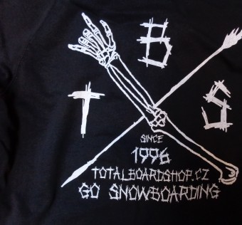 Mikina TBS - Total Punk Go Snowboarding blc/wht
