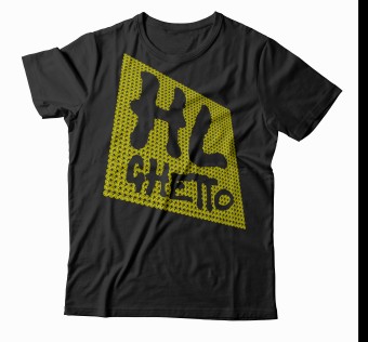 Tričko Hl Ghetto - 3D black/yellow