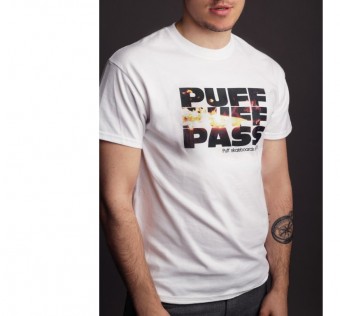 Tričko PUFF PUFF PASS bílé