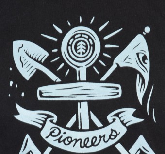 ELEMENT mikina PIONEERS FLINT BLACK