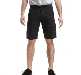 Kraťasy NUGGET GENIUS CARGO 19 SHORTS A - BLACK RIPSTOP