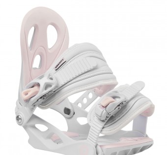 Dětské snowboardové vázání Gravity G1 Jr white/pale rose 2019/2020