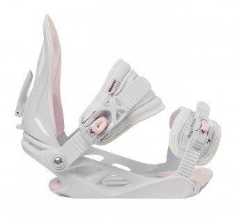 Dětské snowboardové vázání Gravity G1 Jr white/pale rose 2019/2020