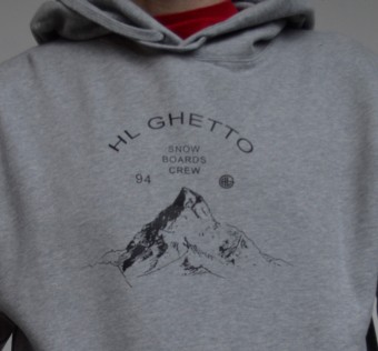 Mikina HL Ghetto – Snb Crew (grey melange)