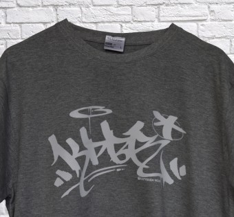 Tričko Kapybara wear - Teg grey melange/white