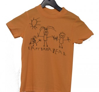 Dětské tričko Kapybara Wear - Family Orange