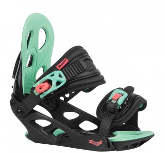 Dětské snowboardové vázání Gravity G1 Jr black/pink/teal 2020/2021