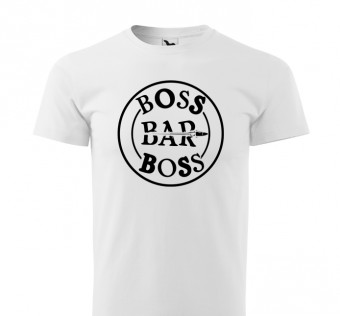 Pánské tričko Boss Bar - white