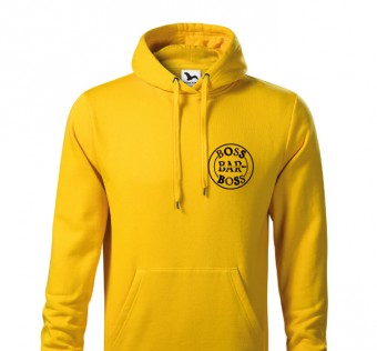 Mikina Boss Bar - yellow (black print) 