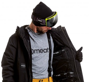 Pánská SNB & SKI bunda Meatfly Mick Premium, Black