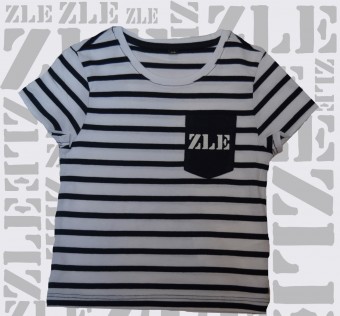 Dětské tričko ZLE - navy stripes