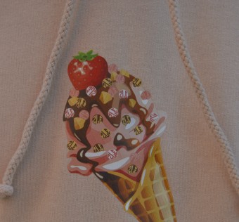 Mikina ZLE! - ICE Cream (peach)