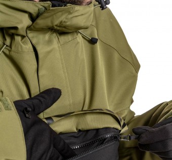Pánská SNB & SKI bunda Meatfly Slinger Premium, Green Leaves/Black