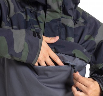 Pánská SNB & SKI bunda Meatfly Slinger Premium, Rampage Camo/Dark Grey