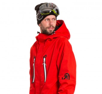 Pánská SNB & SKI bunda Meatfly Dodge Premium, Red