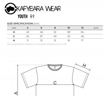 Dětské tričko Kapybara wear – Forest King (pink)