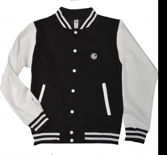 Mikina HL GHETTO Varsity Jacket - Logo (blc/white)