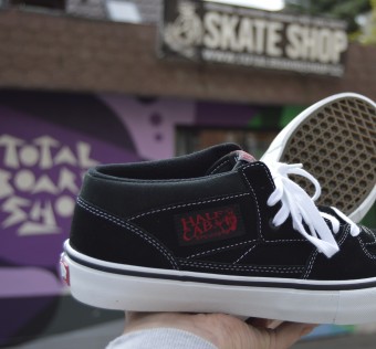 Boty Vans half cab pro black/white/red