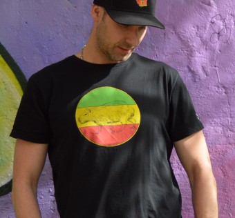 Tričko Kapybara wear – Rasta Style (black)