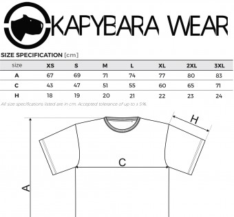 Tričko Kapybara wear - Godzila (black)
